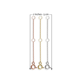 14k Solid Gold Chain Bracelet Extender - 1 Inch, 2 Inches, 4 Inches