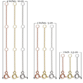 Gold Chain Extender - 925 Silver Necklace Extender