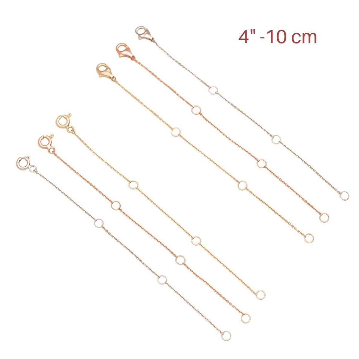 Gold Chain Extender - 925 Silver Necklace Extender