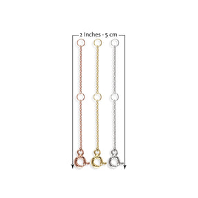 Gold Chain Extender - 925 Silver Necklace Extender