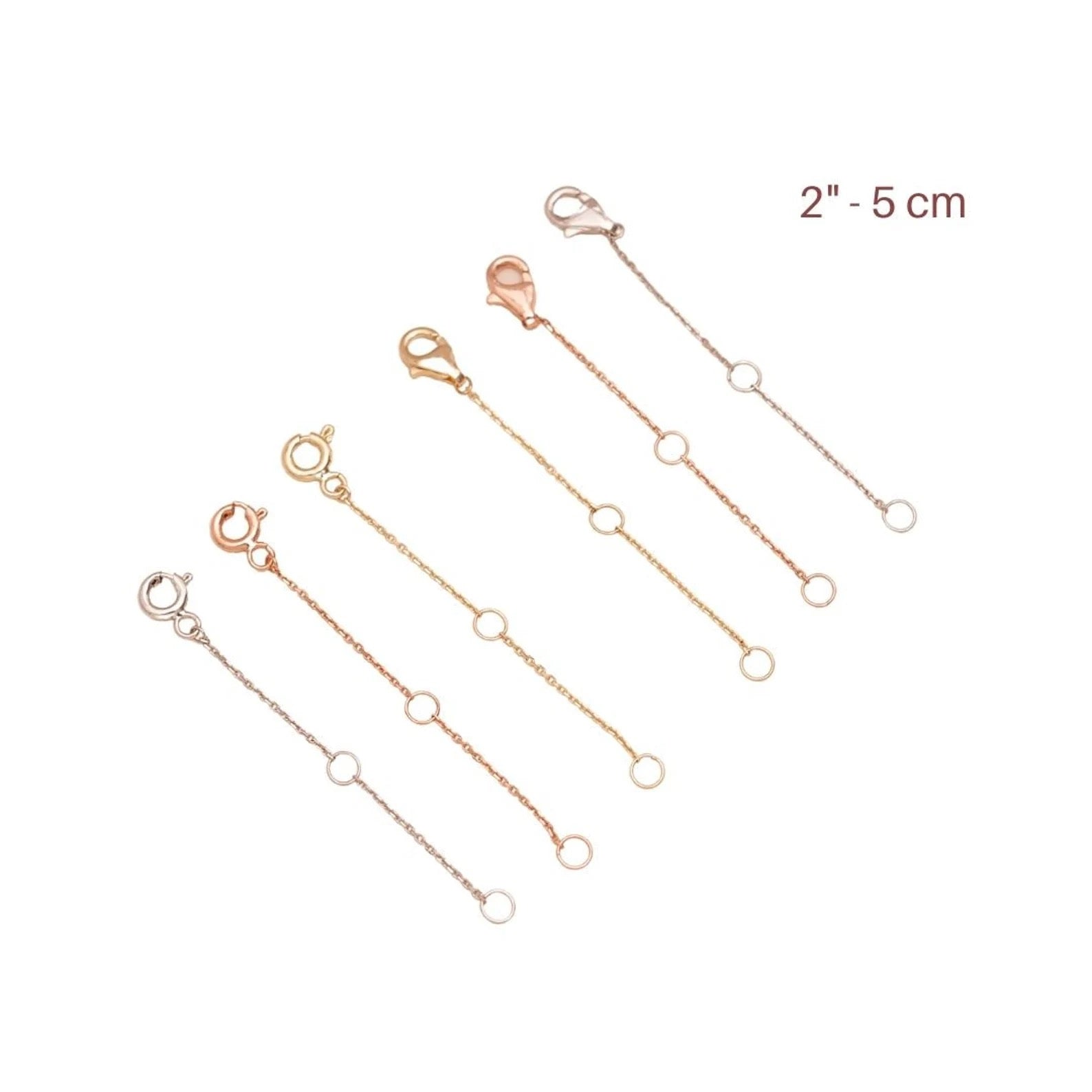 Gold Chain Extender - 925 Silver Necklace Extender