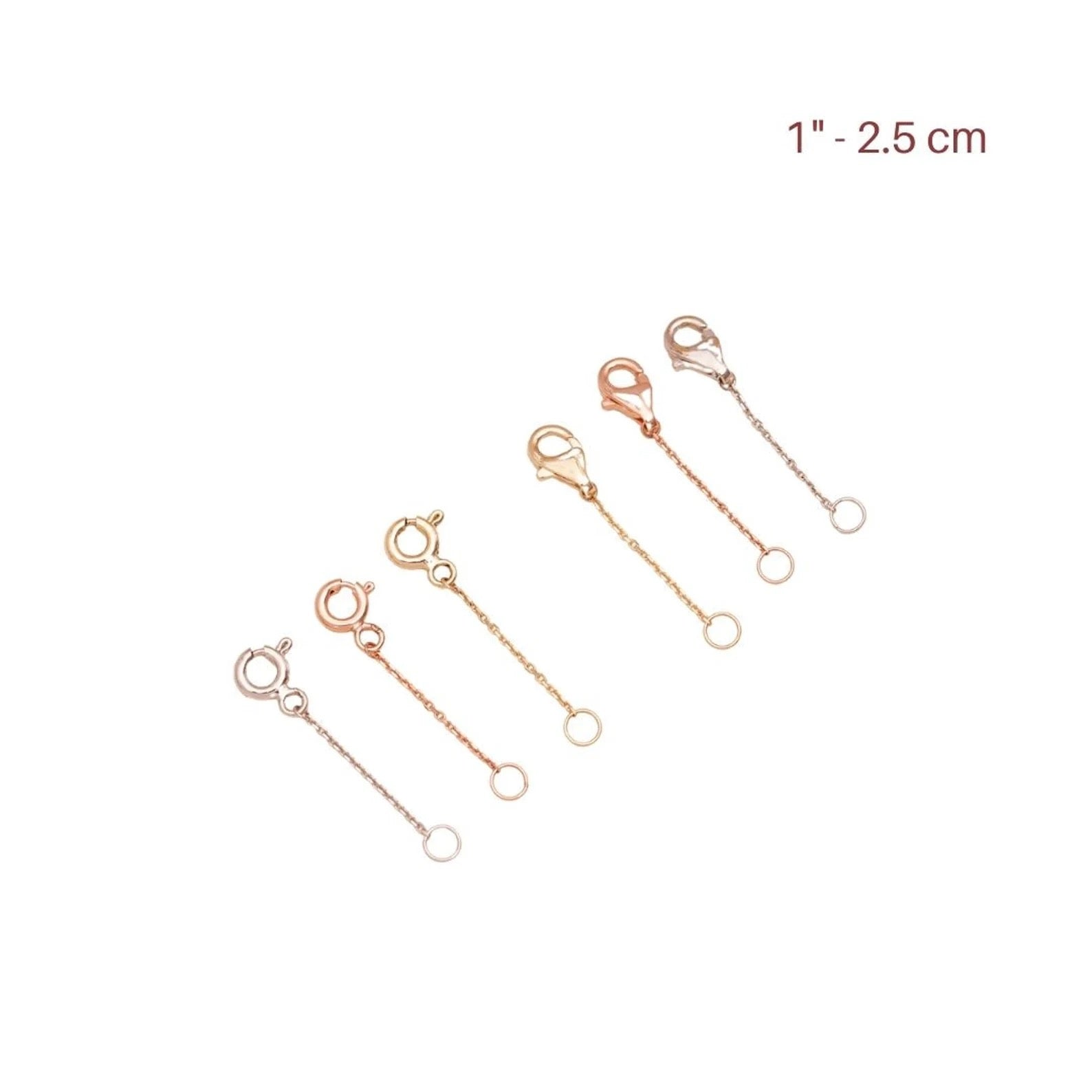 Gold Chain Extender - 925 Silver Necklace Extender