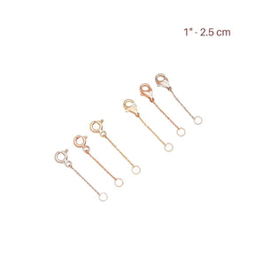 Gold Chain Extender - 925 Silver Necklace Extender