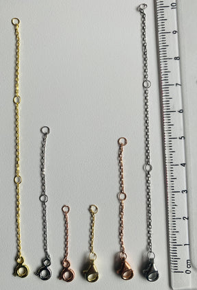 Gold Chain Extender - 925 Silver Necklace Extender