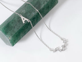 Aries Zodiac Necklace with Aquamarine Birthstone for Christmas