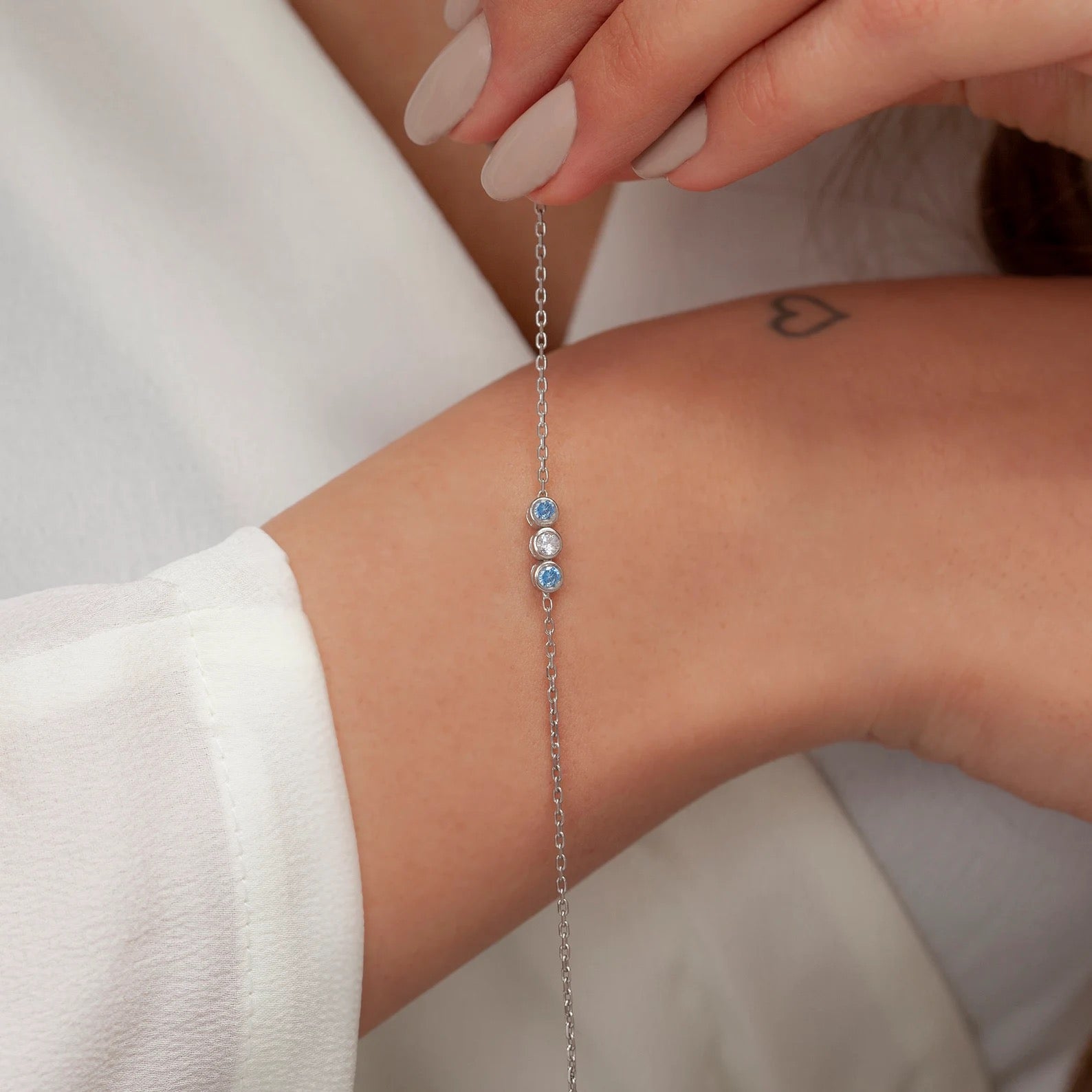 Family Gift Birthstone Dainty Bracelet for your lover