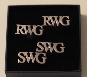 Personalized 925 silver cufflinks for men, Groomsmen gift