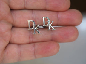 Personalized 925 silver cufflinks for men, Groomsmen gift